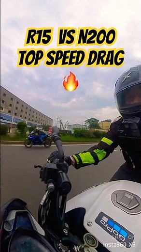NS 200 and R15 on fire 🔥 #ns200 #r15v3