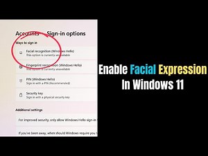 🔐 Unlock Your PC with Windows Hello Facial Recognition! 🔐