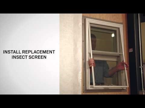 Replacing the Insect Screen on A-Series Double-Hung Windows | Andersen Windows