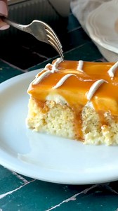 5.9K views · 241 reactions | Trilece (Turkish milk cake) is a light and creamy dessert featuring a soft sponge cake soaked in a blend of milks, then topped with a luscious caramel layer. Inspired by the Spanish tres leches—which means "three milks"—this Turkish twist has developed its own unique identity and is especially beloved across Turkey and the Balkans. Check the recipe here https://www.unicornsinthekitchen.com/trilece-turkish-milk-cake/ | Unicorns in the Kitchen | Facebook