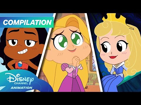 Every Disney Princess Chibi Tiny Tales! 👑✨ | Compilation | ‪@disneychannelanimation‬