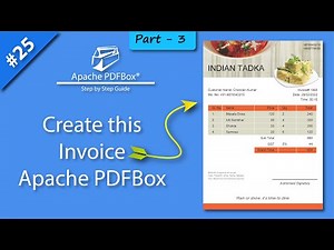 Apache PDFBox Invoice Tutorial, Pdfbox Invoice Example, Apache Pdfbox Invoice Example Part - 3