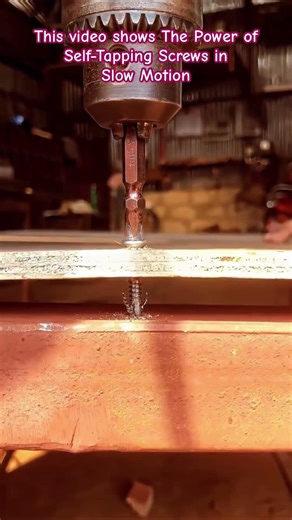 Steel vs. Screw:The Self-Tapping Demo #Workshop #DIY #MetalWorking #Construction #Satisfying