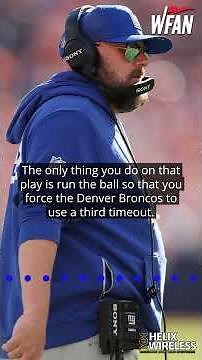 Tiki GOES OFF on the play call that cost the Giants the game in Denver