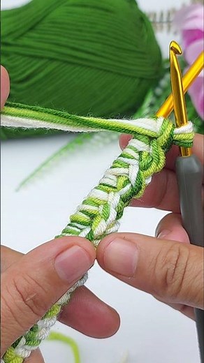 This is a very easy two-knit pattern, you will love it very much 🤩 #knitting ##crochet #asmr