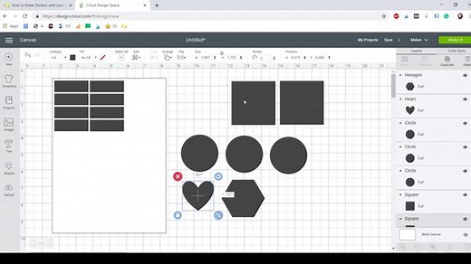How to Make Stickers with your Cricut  Free Sticker Layout Templates