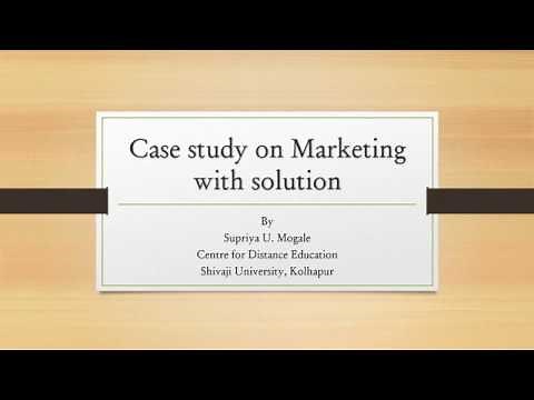 Solved Case Study on Marketing
