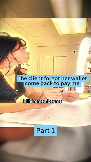 The client forgot her wallet, come back to pay me #nailtech #clients #drama #fyp #foryou