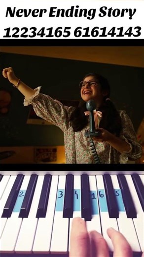 How To Play Never Ending Story On Piano #piano #tutorial #memes