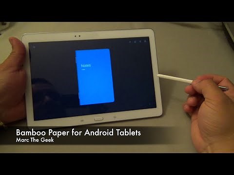 Bamboo Paper for Android Tablets - Great Notebook App