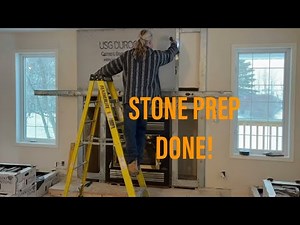 Fireplace Makeover Part 2 | Backer Board Install + Stone Prep