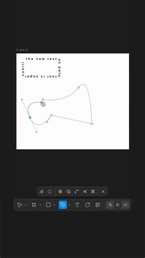Day 25/100 Latest Figma Feature | Curved Text in Seconds! 🤯 No Plugin needed #uidesign #figma