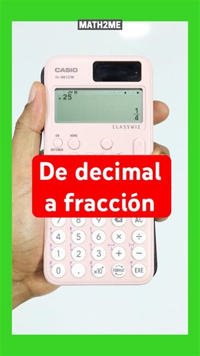 Convert decimals to fractions with your Casio Classwiz calculator