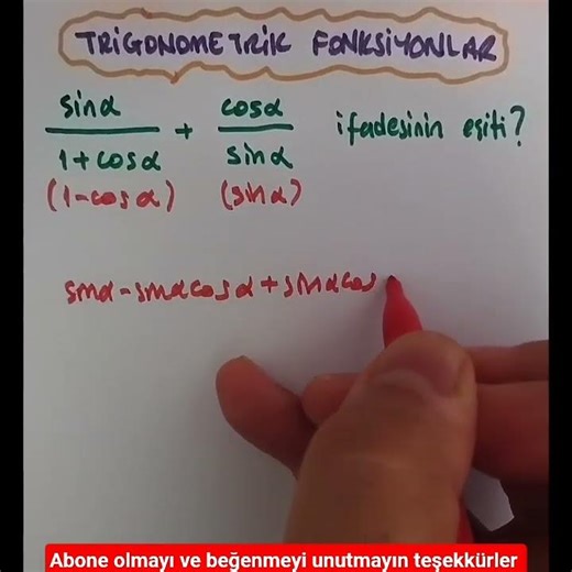 Trigonometric functions Identities #2025 #2026 #mathematics #algebra #math #trigonometry #ayt