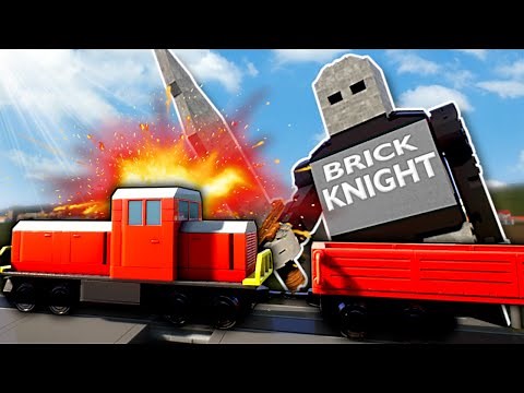 STOPPING THE TRAIN IN THE PAST?! - Brick Rigs multiplayer Gameplay