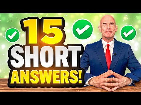 15 SHORT ANSWERS to COMMON INTERVIEW QUESTIONS! (How to PREPARE for a JOB INTERVIEW!)