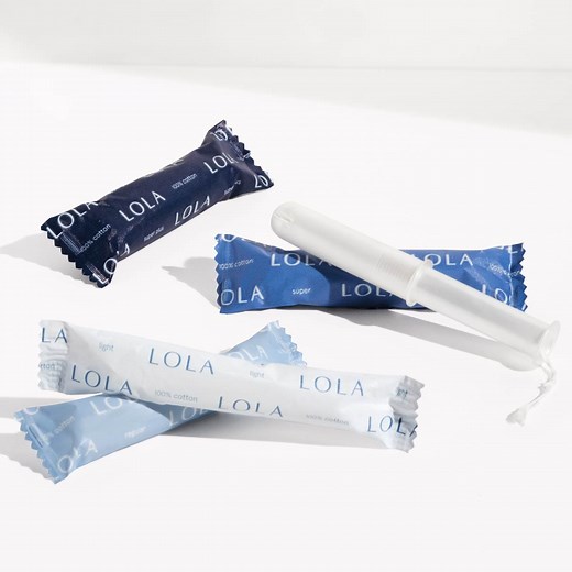 Organic Cotton Tampons with Plastic Applicator | LOLA