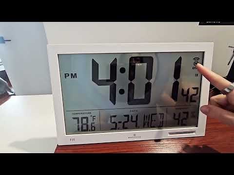 Review MARATHON Slim Jumbo Atomic Wall Clock