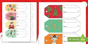 Editable Christmas Gift Tags