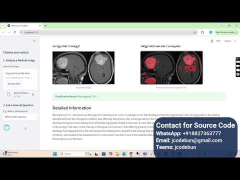 AI-Powered Medical Imaging Chatbot Project Demo | Python, Deep Learning, ResNet, U-Net, RAG