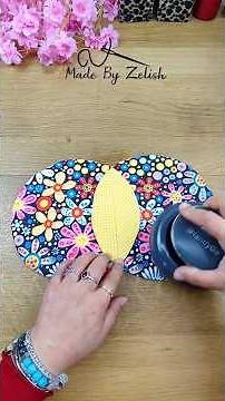EASY Mini Pouch in 5 Minutes 😍✨ #diy #handmade #sewing #easysewing #sewinghacks #sewingtutorial