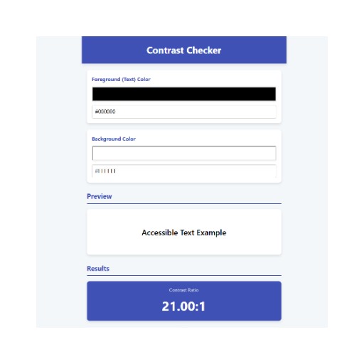 Contrast Ratio Checker Mini