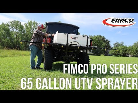 Get to know the FIMCO 65-Gallon UTV Pro Series Sprayers | 3-Nozzle Broadcast & 7-Nozzle Boom