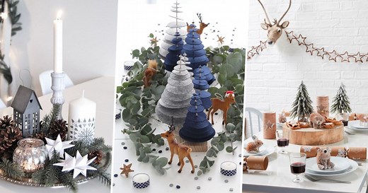 15 centres de table à faire soi-même pour Noël