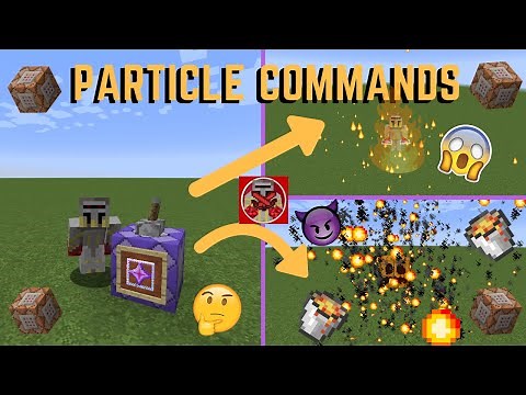 Command Block Tutorial #20: Particle Commands in Minecraft (trails, and Stationary)