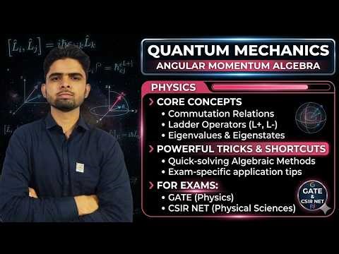 Master Angular Momentum Algebra | Quantum Mechanics for GATE & CSIR NET