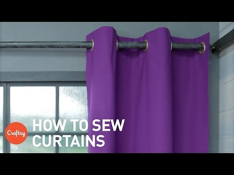How to sew curtains: Easy grommet style (with free pattern) | Craftsy Sewing Tutorials