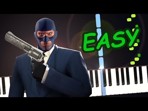 Right behind you (Spy's Theme) Team Fortress 2 - EASY Piano Tutorial