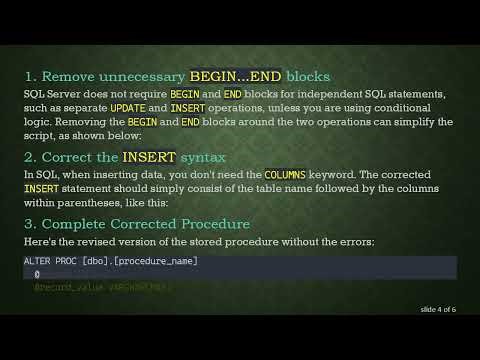 How to Efficiently UPDATE and INSERT in a SQL Server Stored Procedure
