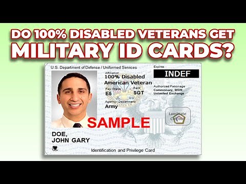 Do 100% Disabled Veterans Get Military ID Cards?