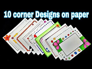 10 Border Designs/Border Design for Project/Project File Decoration/Border Design for School Project