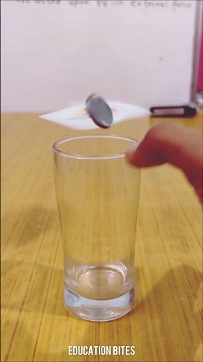 Newton First law Of Motion Experiment | Law of Inertia | Easy Explain|Coin and Card | Class 9 |8