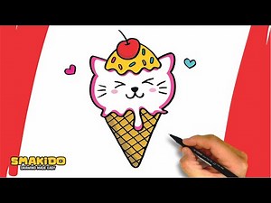How to Draw a Cute Ice Cream Cone | Easy Drawing Tutorial