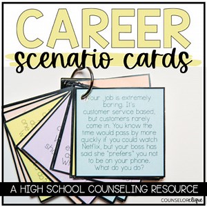 Career Scenario Cards for High School Students