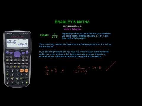 1.6a Using a Calculator (Brackets) | GCSE Maths GCSE Mathematics