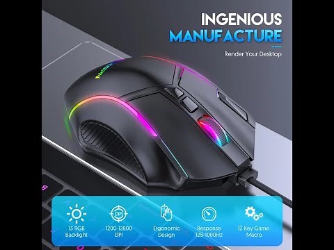 X15 macro MMO gaming mouse MKESPN