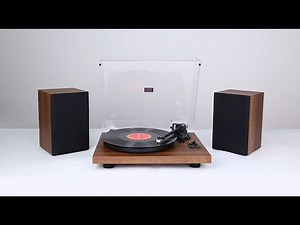 1 BY ONE Wireless Turntable Hi Fi System with Speaker Installation Video