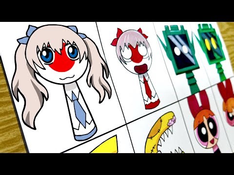 Drawing Incredibox Sprunki OC: Normal VS Horror / NEW My Sprunki OC Phase