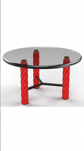 You Won’t Believe This is 3D! | Circular Glass Table Visualization