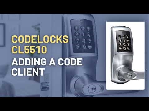 CodeLocks CL5510: Adding a Code Client