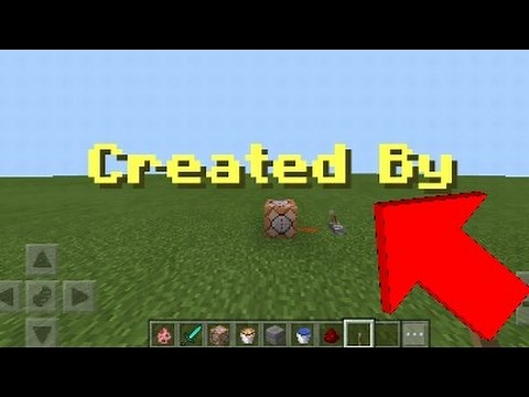 How To Make Command Block Text!! 1.0.5 (Minecraft PE)
