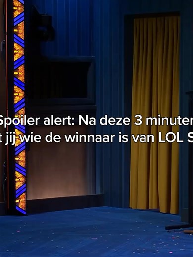 SPOILER! Ik heb die 3 minuten helaas niet volgehouden jongens 🫣 #LOLNL #LastOneLaughingNL #LOLS4