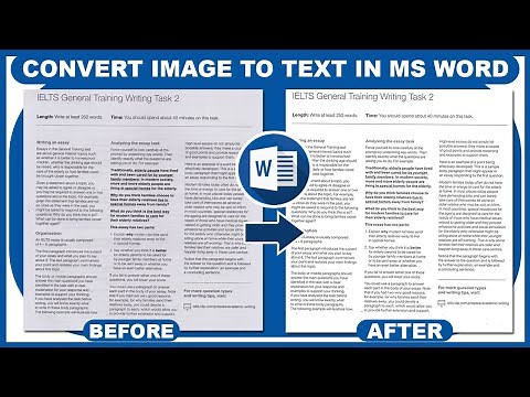 How To Convert Image to Text in Microsoft Office Word Tutorial