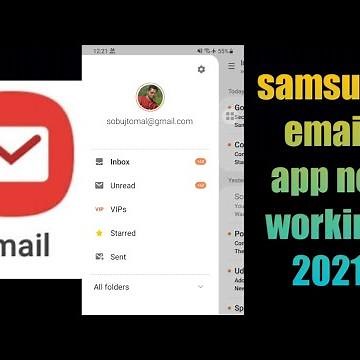 how to fix samsung email app not working 2021