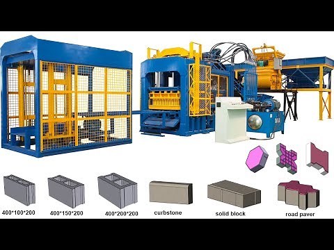 QT10-15 fully automatic block brick making machinery