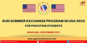 SUSI Summer Exchange Program in USA 2025 | Fully Funded | SUSI 2025 - Opportunities Circle